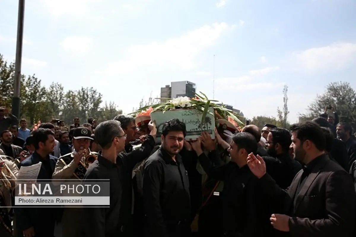برگزاری مراسم تشییع پیکر شهید گمنام در ساختمان مرکزی قوه قضاییه