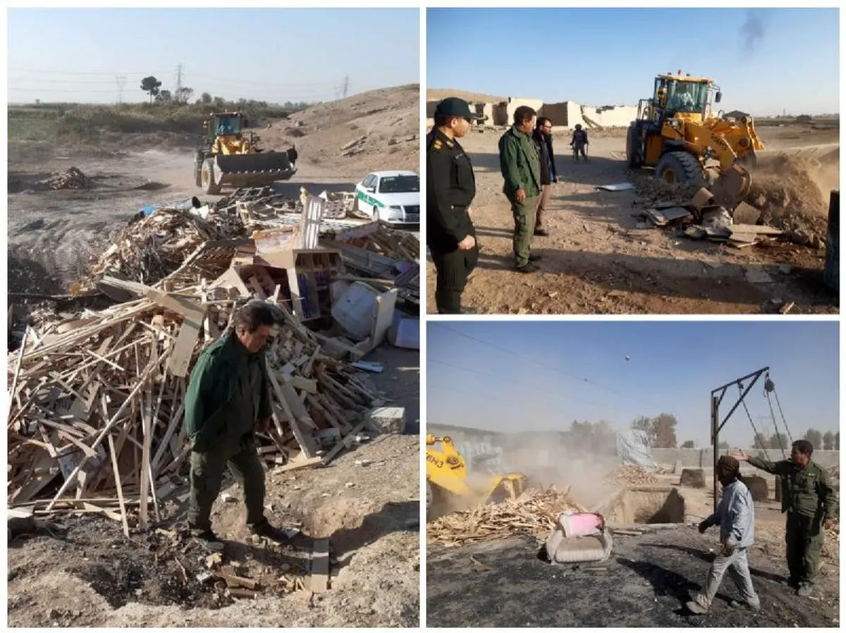 تخریب ۲۱ کوره زغال آلاینده و غیرمجاز در رباط کریم

