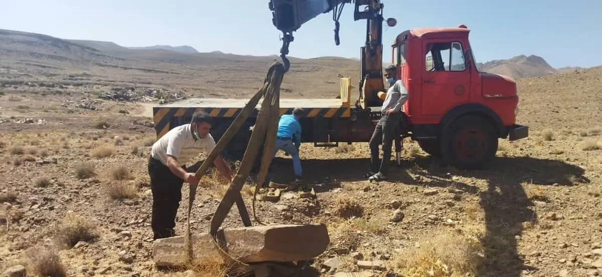 کشف سنگ قبر ایلخانی در محلات