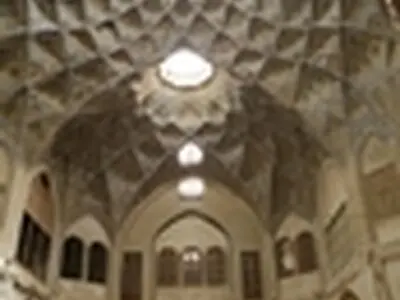مرمت تزئینات یزدی تیمچه بخشی بازار تاریخی کاشان