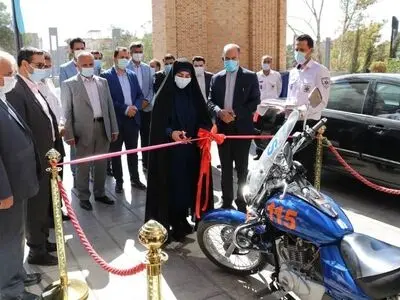 افتتاح پایگاه موتورلانس اورژانس ۱۱۵ در نیشابور 