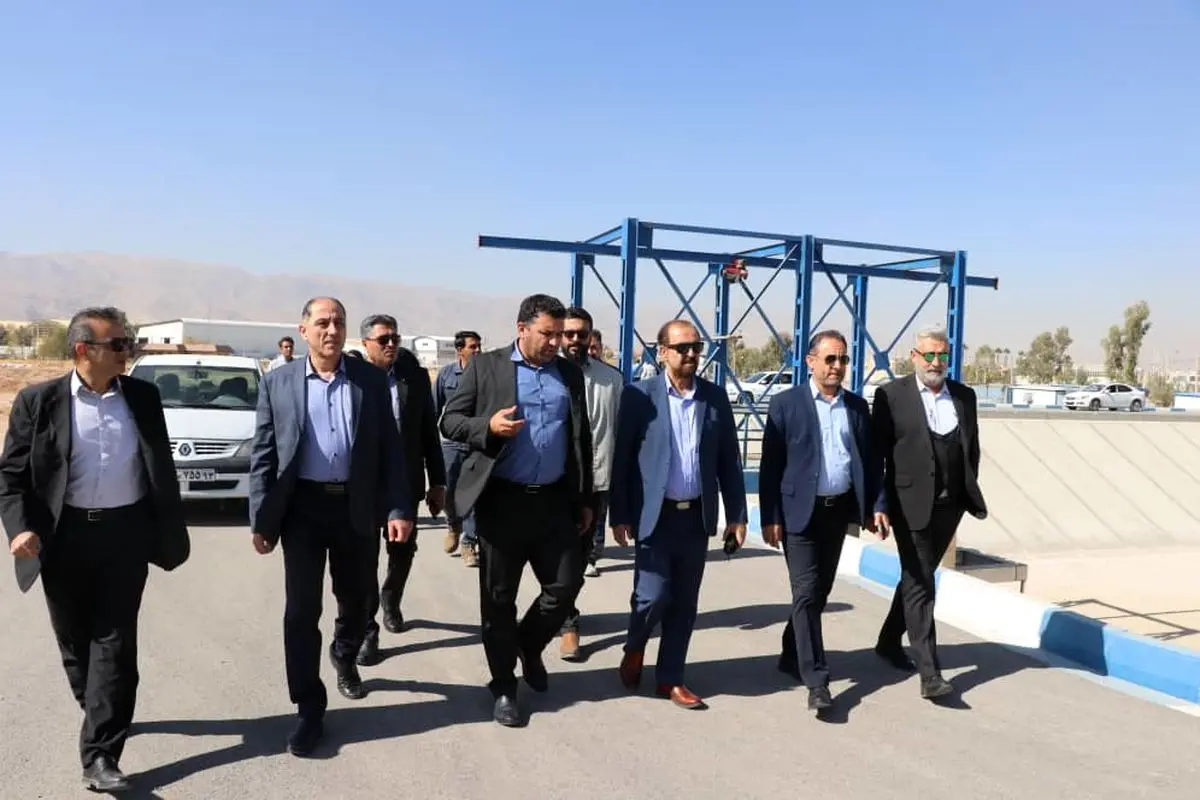 پیشرفت ۹۵ درصدی طرح ارتقای ظرفیت تصفیه‌خانه فاضلاب شهرک صنعتی شیراز