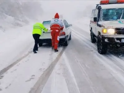 امدادرسانی به بیش از 2500 نفر در برف و کولاک گلستان