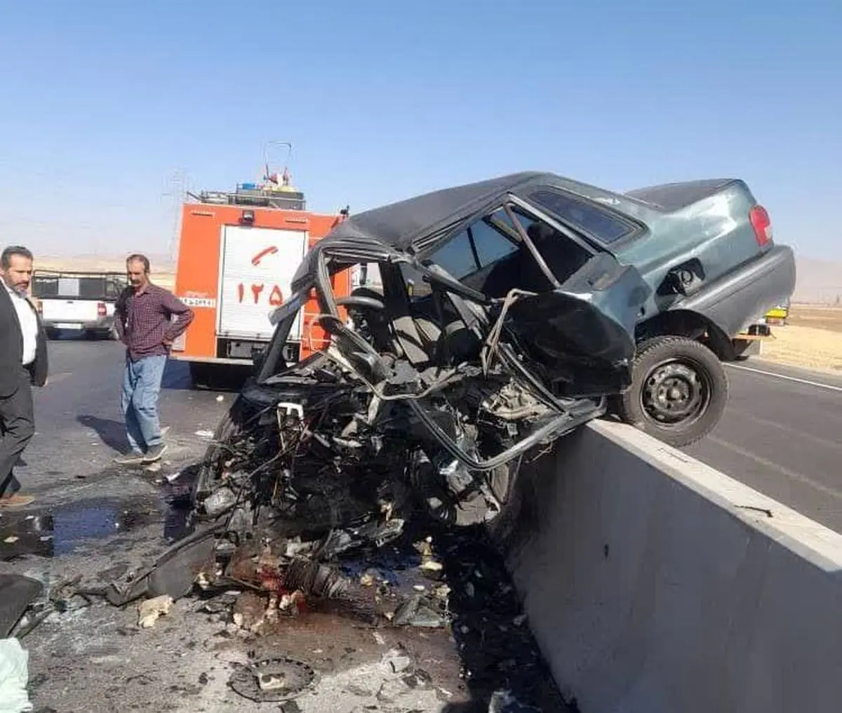 تصادف مرگبار در محور ازنا_اراک/یک کشته و یک مصدوم بدحال