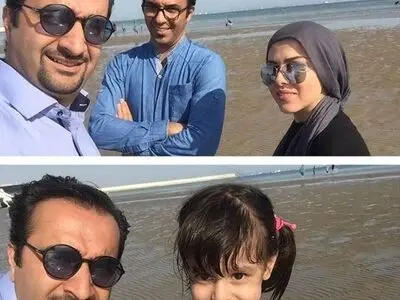 سلفی مجری تلویزیون و لیلا اوتادی در ساحل(عکس)
