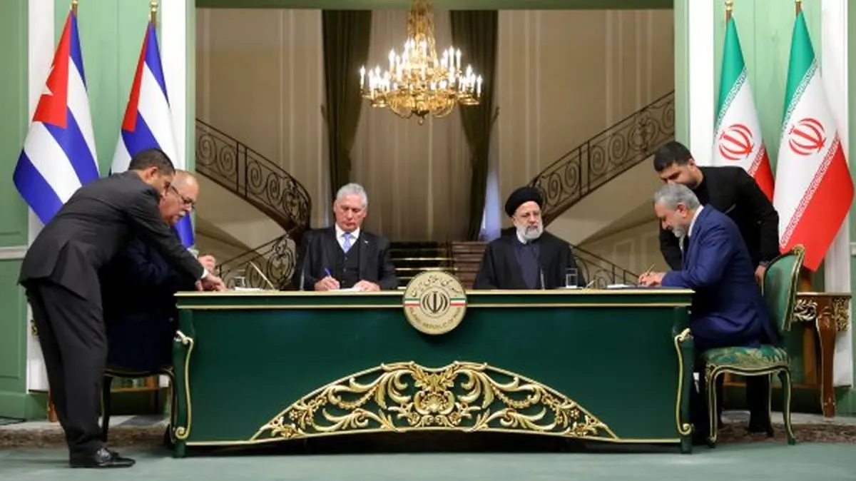 امضای بیانیه مشترک تعمیق روابط راهبردی و دوجانبه میان رئیسی و دیاز کانل/ ۷ سند و تفاهم‌نامه همکاری میان ایران و کوبا به امضا رسید