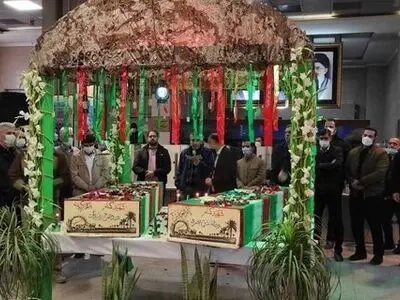 پیکر مطهر دو شهید گمنام به سمت مصلی تشییع شد