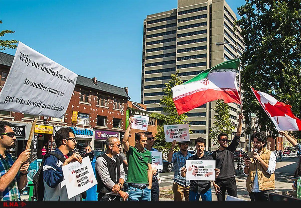 تجمع دانشجویان ایرانی به نبود روابط دیپلماتیک میان تهران ـ اوتاوا