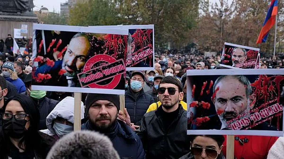 ادامه تظاهرات گسترده در ایروان
