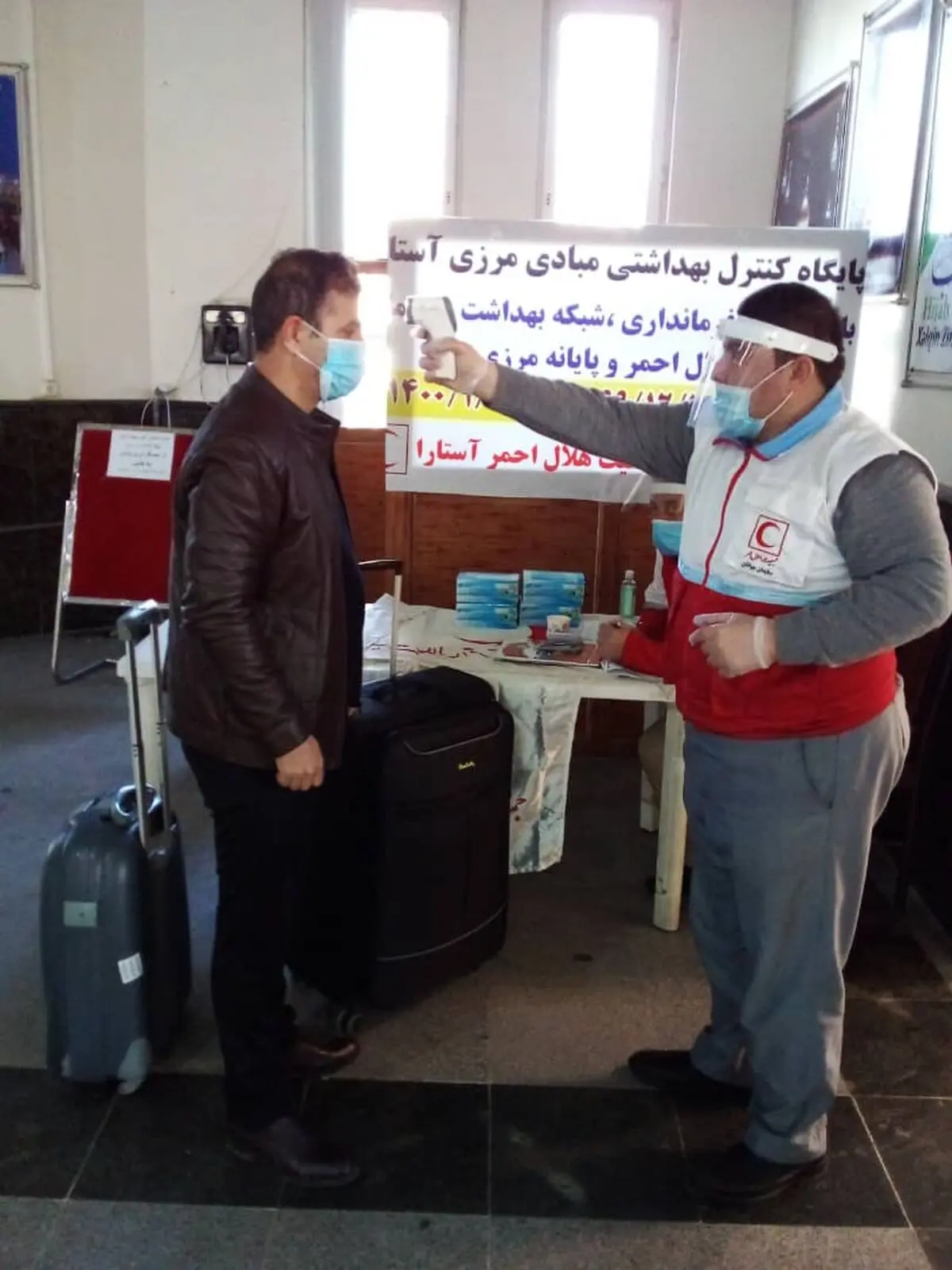 پایش ۲۵۰ مسافر در ورودی مرزی گیلان / ۶۶ تست کرونا انجام شد