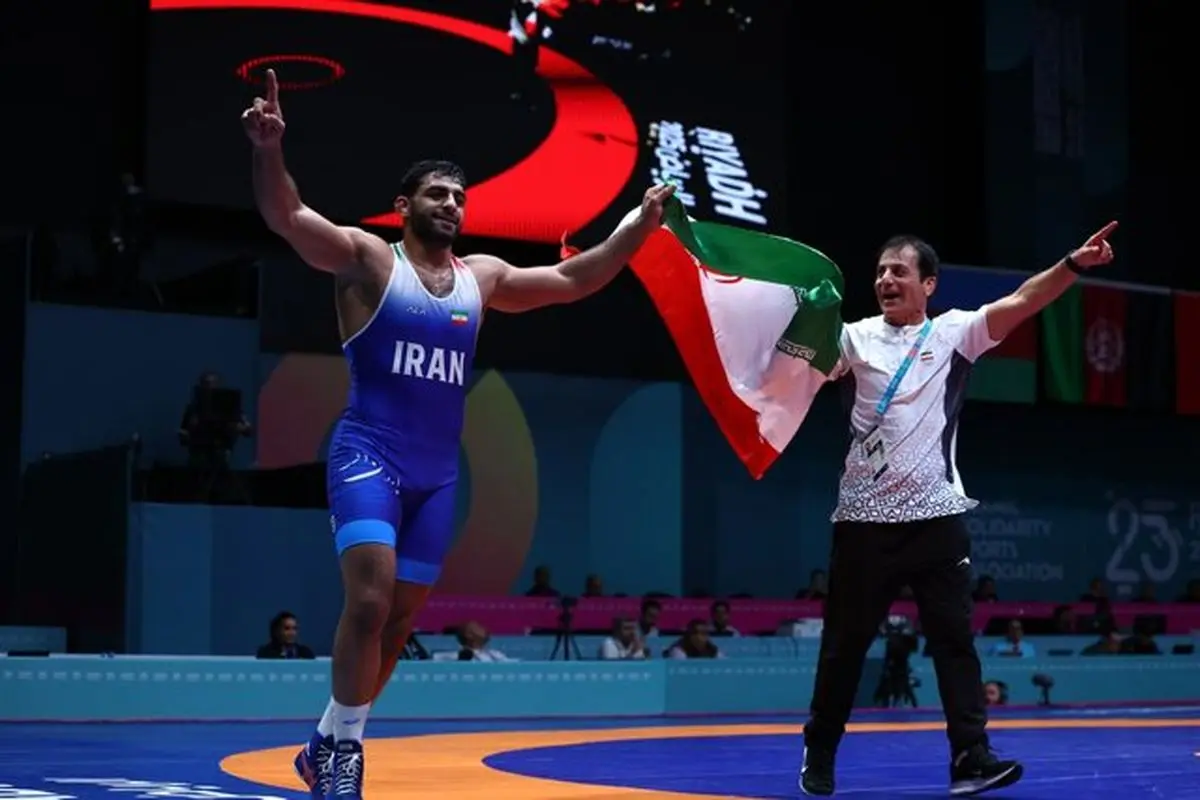 طلای هادی ساروی در فینال کشتی فرنگی بازی‌های همبستگی کشورهای اسلامی