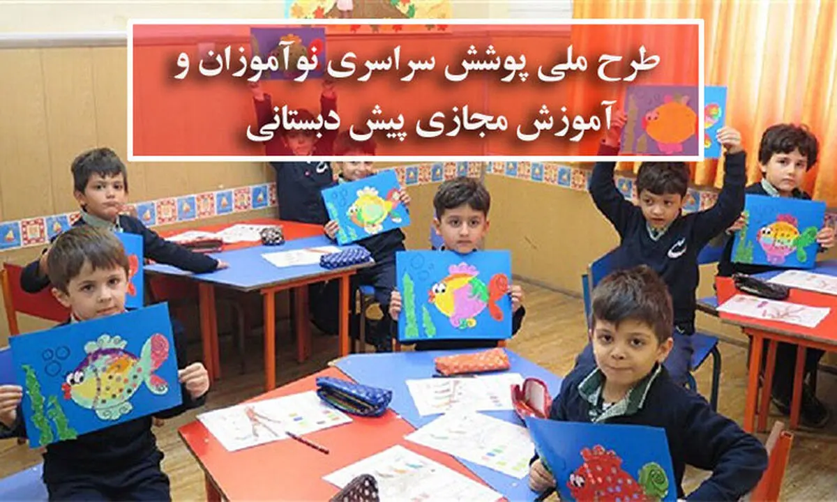 ابلاغ دستورالعمل طرح ملی پوشش سراسری نوآموزان و آموزش مجازی پیش دبستانی رایگان
