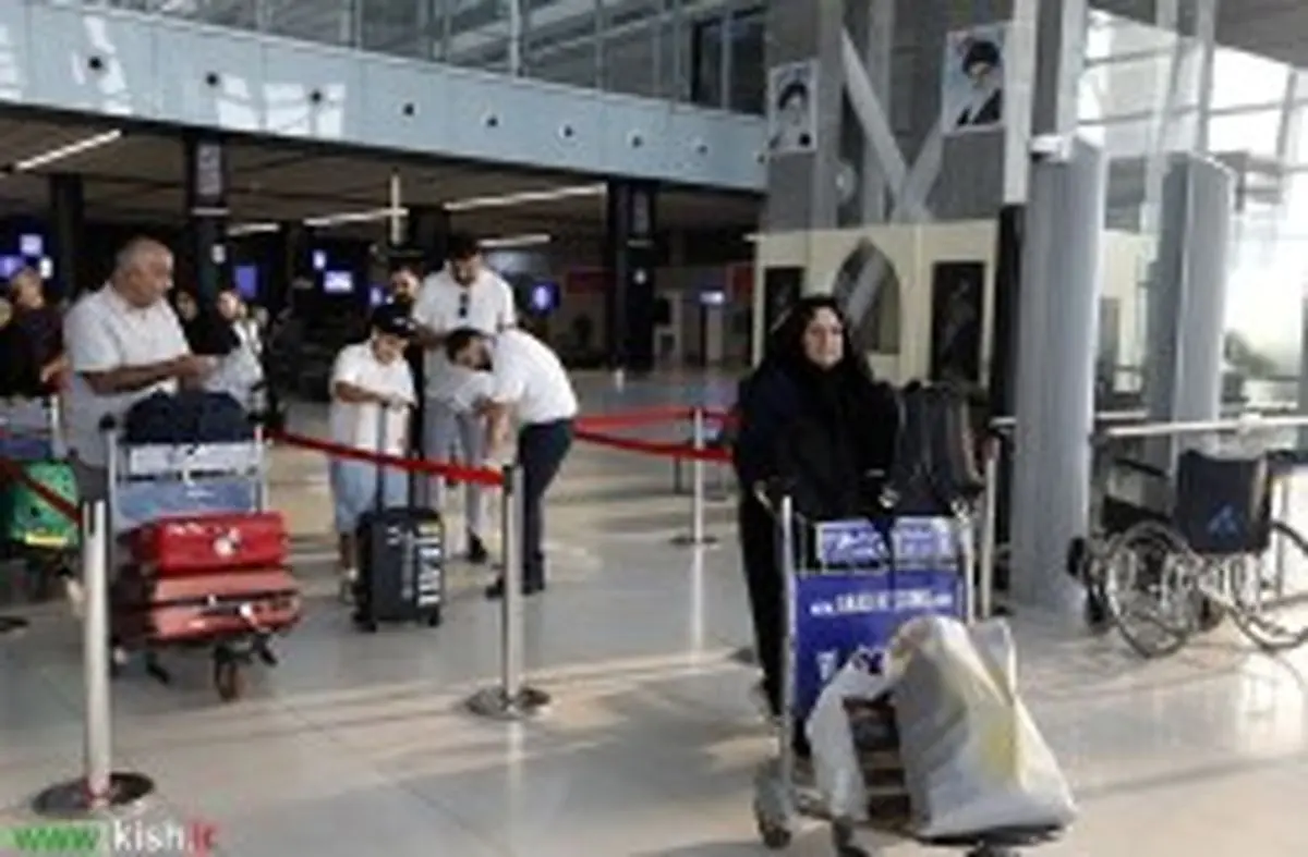 ثبت ۸۳ پرواز و جابه‌جایی بیش از ۹ هزار مسافر در فرودگاه بین‌المللی کیش