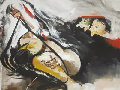 در نقاشی‌هایم انسان، دربند و حیوان ناظر بر آن است