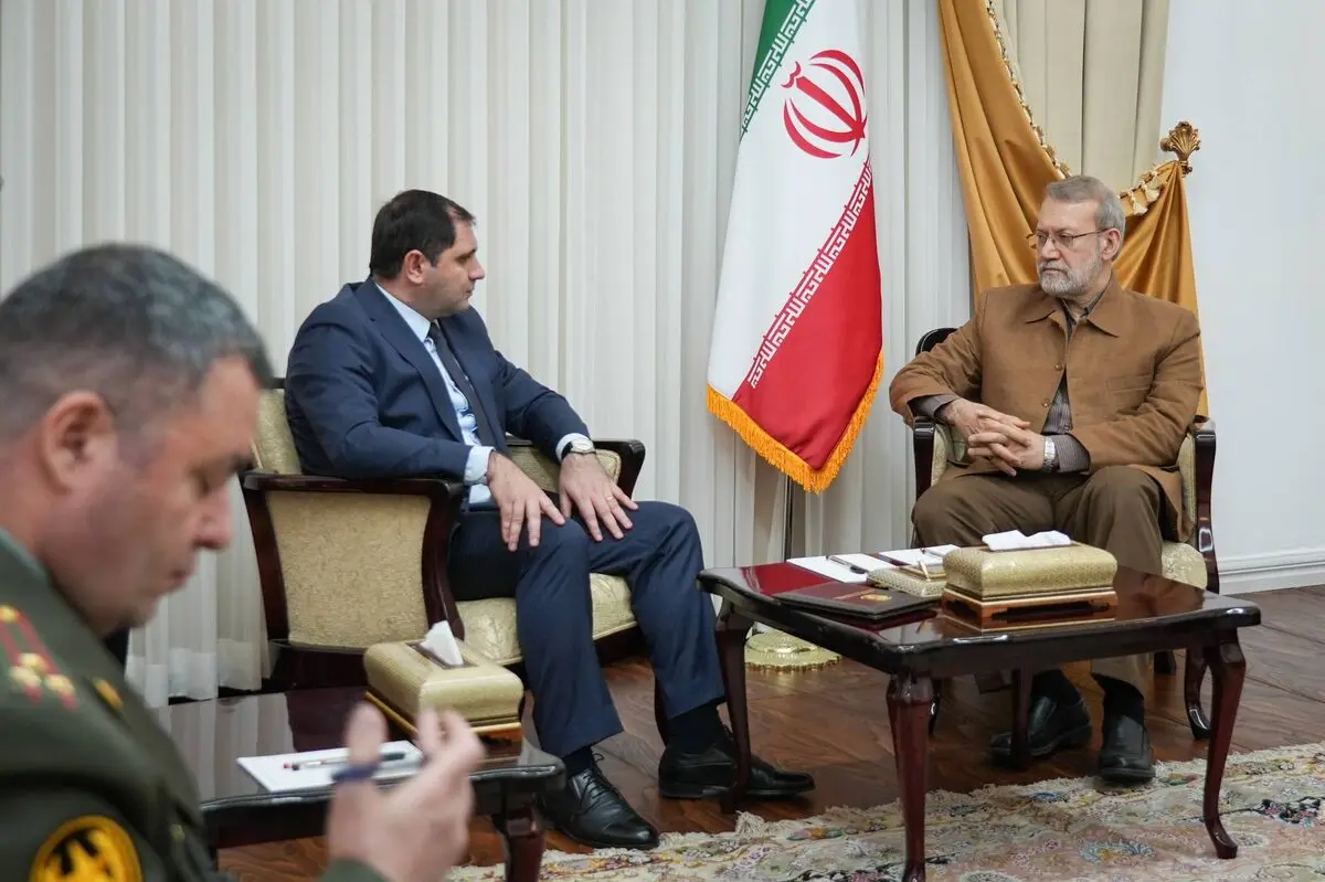 دیدار و گفت‌وگوی لاریجانی با وزیر دفاع ارمنستان