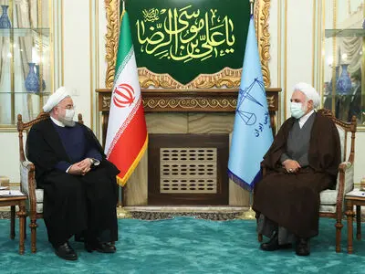 روحانی با رئیس جدید قوه قضائیه دیدار کرد

