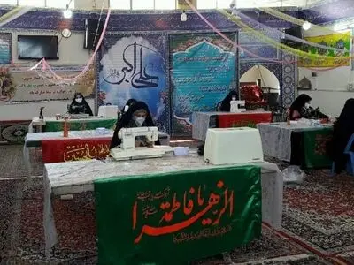 کارگاه تولید ماسک در منطقه پدافند هوایی شهید نصر اصفهانی ارتش راه‌اندازی شد