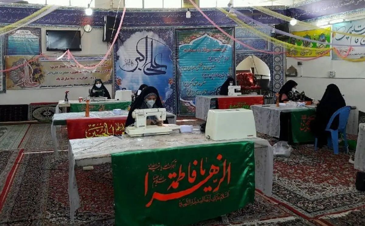 کارگاه تولید ماسک در منطقه پدافند هوایی شهید نصر اصفهانی ارتش راه‌اندازی شد