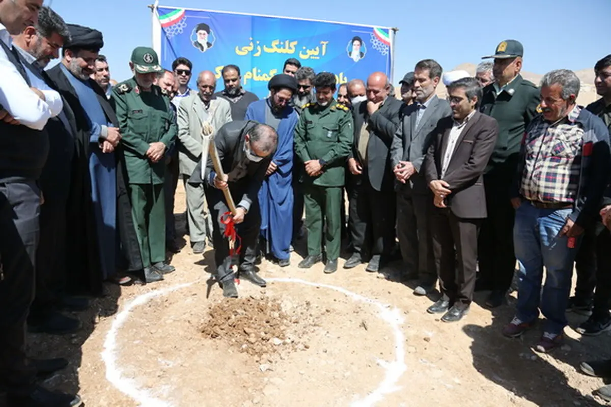  احداث یادمان شهدای گمنام پارک ۶.۳ هکتاری شهر صدرا کلنگ زنی شد