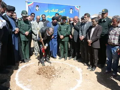  احداث یادمان شهدای گمنام پارک ۶.۳ هکتاری شهر صدرا کلنگ زنی شد