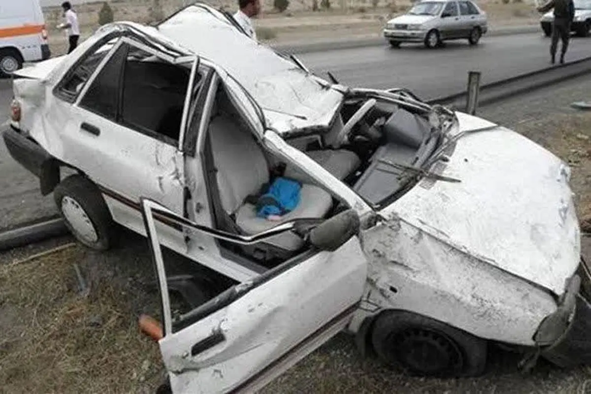 تصادف مرگبار پراید با نیسان با ۳ کشته و ۲ مجروح