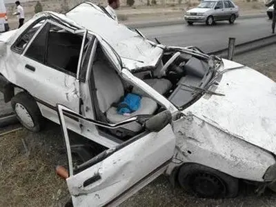 تصادف مرگبار پراید با نیسان با ۳ کشته و ۲ مجروح
