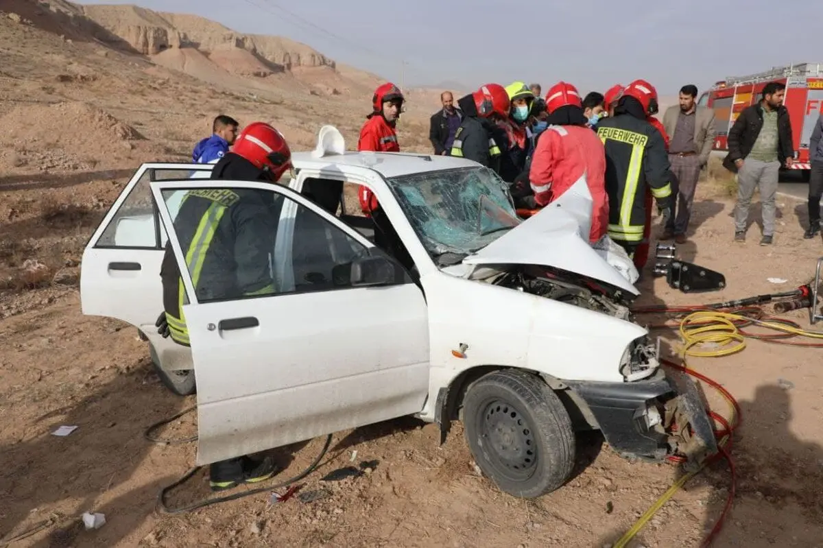 سانحه تصادف خودروی حامل معلمان در مشهد