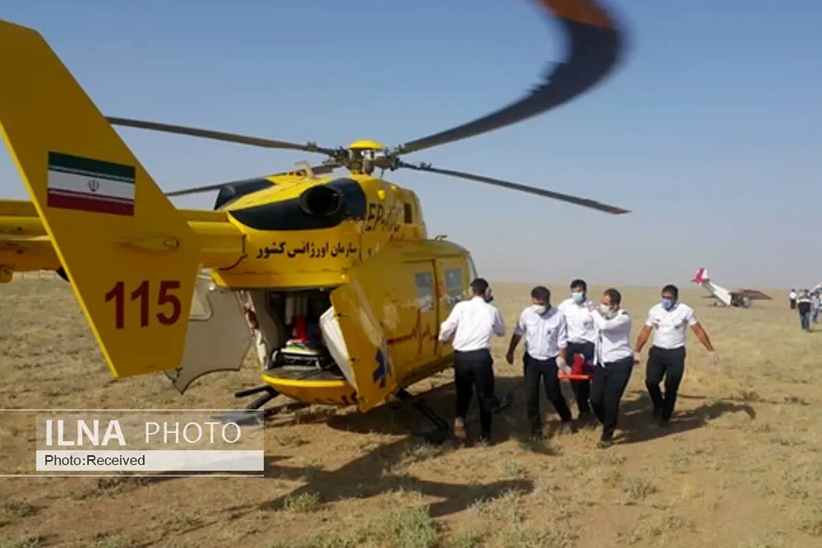 سقوط هواپیما در اطراف فرودگاه آزادی نظرآباد کرج