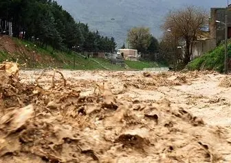بارش شدید باران باعث جاری شدن سیلاب و روان آب در روستای صالح اباد نطنز شد