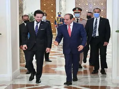 دیدار ولیعهد اردن با السیسی در قاهره 