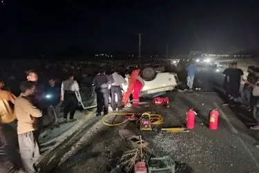 ۸ مصدوم در سانحه رانندگی محور باغملک - هفتکل