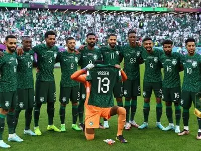 حمایت بازیکنان تیم ملی فوتبال عربستان از الشهرانی(عکس)