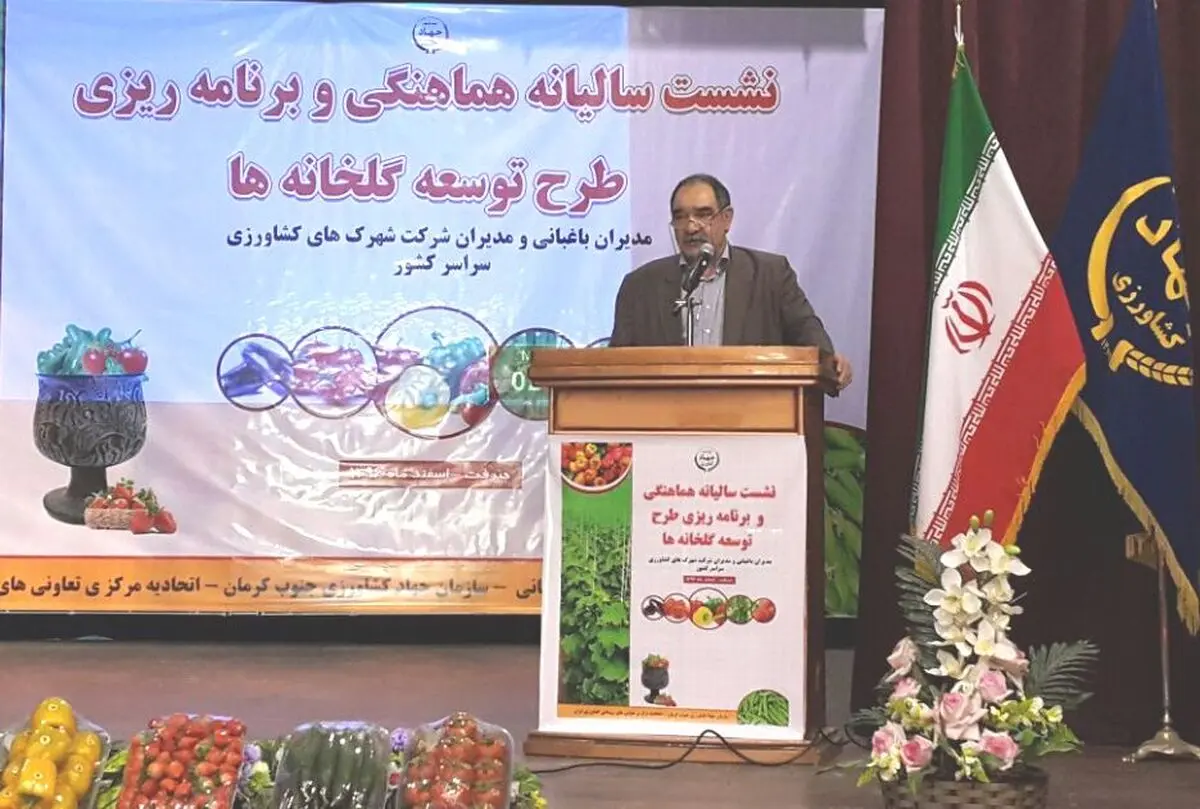 ضرورت تشکیل و تقویت زنجیره های ارزش واحدهای گلخانه ای/ ۲۵هزار اشتغال پایدار با احداث ۲۳۰۰ هکتار گلخانه ایجاد شد