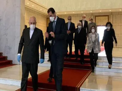 ظریف یلتقی بشار الاسد فی دمشق
