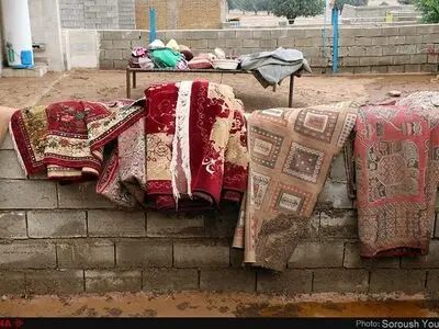 گزارش تصویری خسارات سیل در پی بارش‌های مونسون در روستاهای باغملک و ایذه