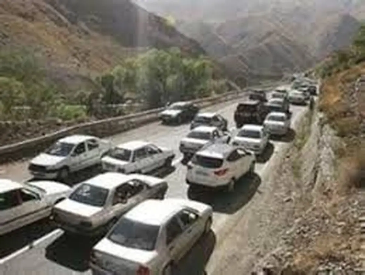 اعمال محدودیت‌های ترافیکی در جاده کرج - چالوس 