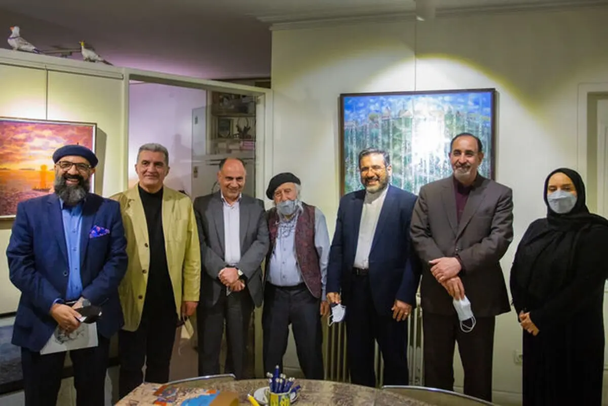 وزیر فرهنگ و ارشاد اسلامی به دیدار حسین محجوبی رفت