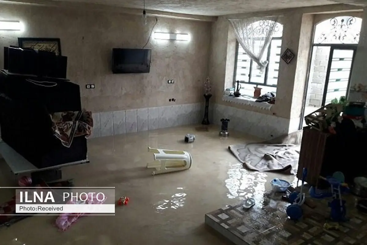 دو منزل مسکونی قزوین در پی آبگرفتگی تخلیه شد