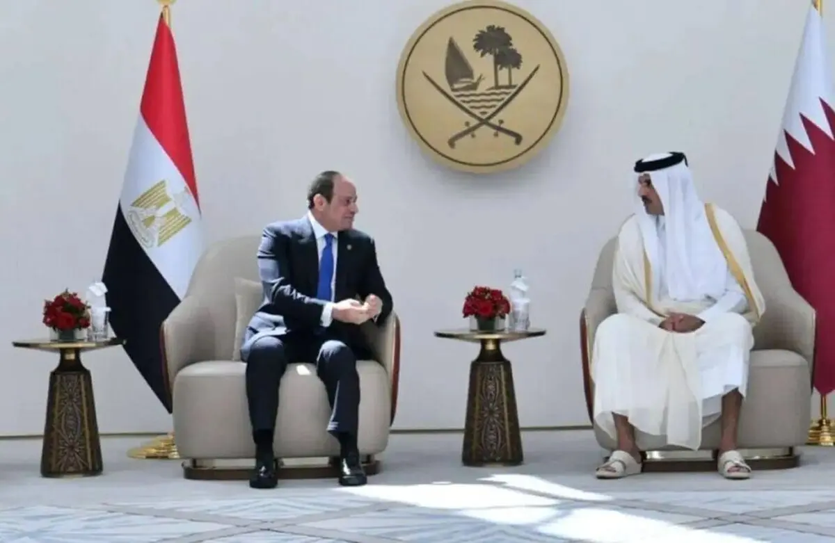 السیسی وارد دوحه شد