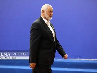 مزار شهید هنیه در قطر + عکس