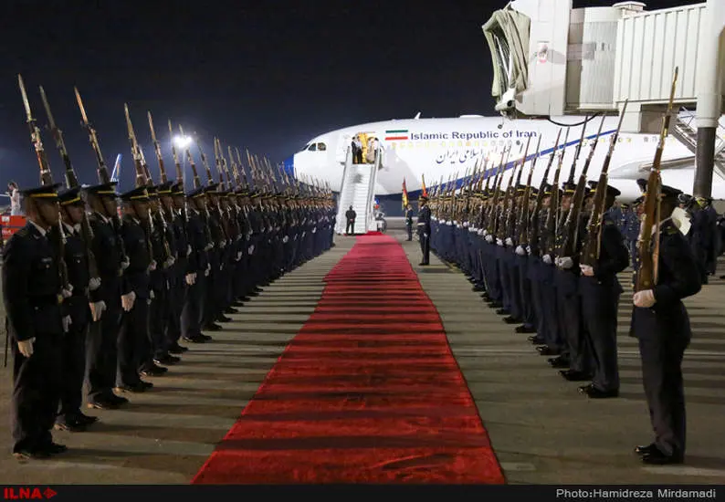 ورود وزیر امور خارجه کشورمان به فرودگاه سانتاکروز بولیوی