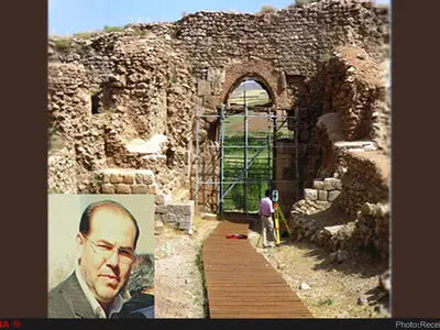  استحکام بخشی ایوان غربی تخت سلیمان آغاز شد