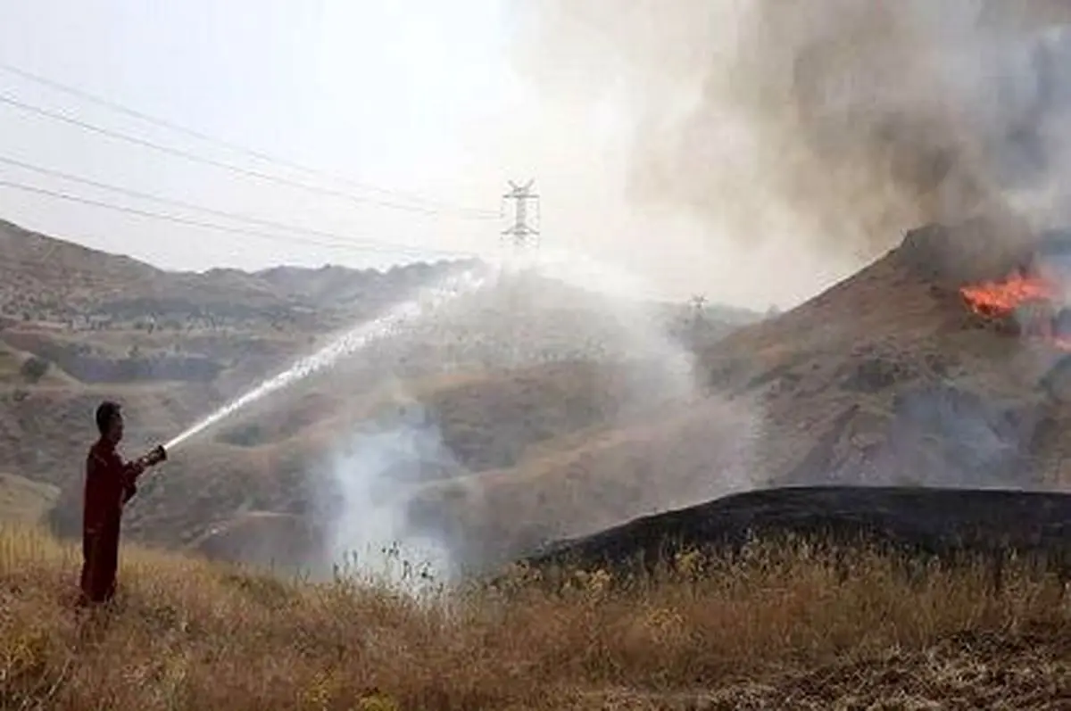 انفجار در خط لوله ایستگاه گاز در خوزستان