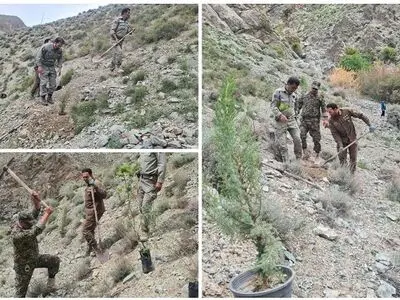 کاشت نهال در دماوند به یاد شهدای محیط‌بان کشور همزمان با «هفته زمین پاک»