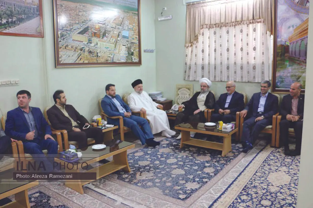 مدیر عامل بانک صادرات با آیت الله شهرستانی دیدار کرد