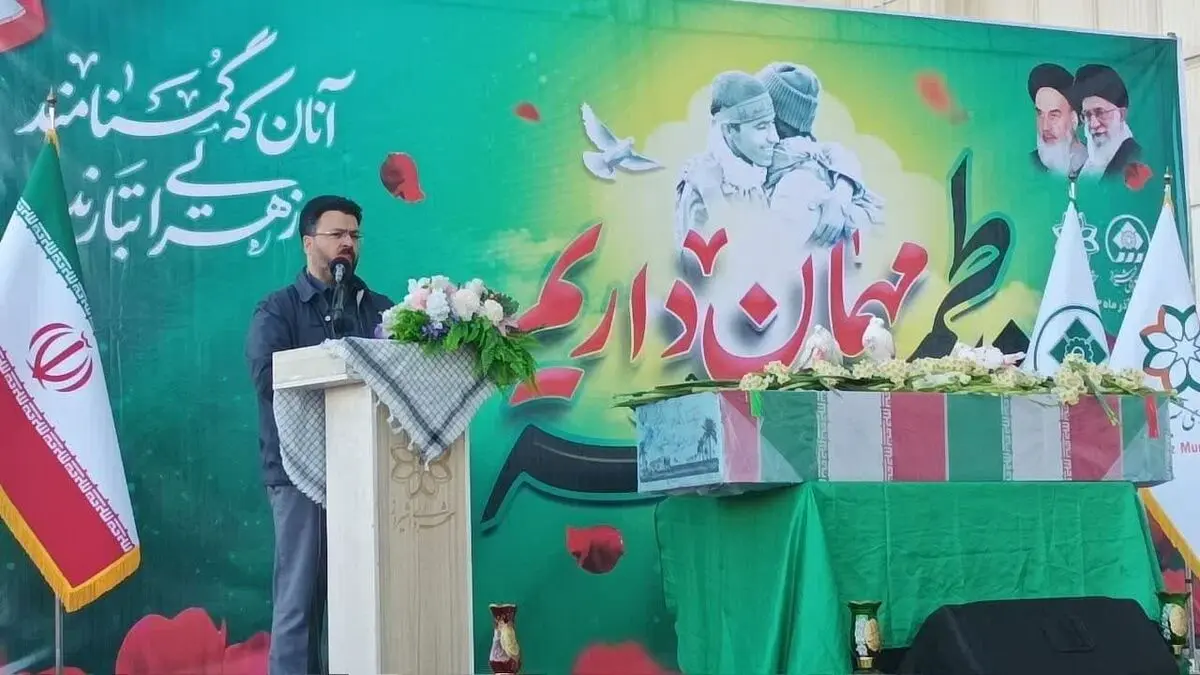 میزبانی باغ جنت و بوستان‌های ارغوان و نماز از پیکر ۳ شهید گمنام 