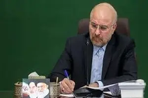 رئیس مجلس شورای اسلامی از رضا علیپور قدردانی کرد