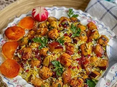 طرز تهیه پلو مخلوط مجلسی