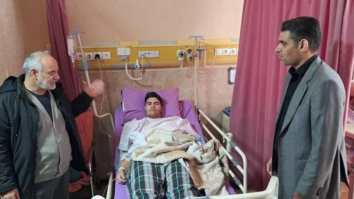 عیادت مدیرعامل پرسپولیس از مجروحان حملات آمریکایی - صهیونی