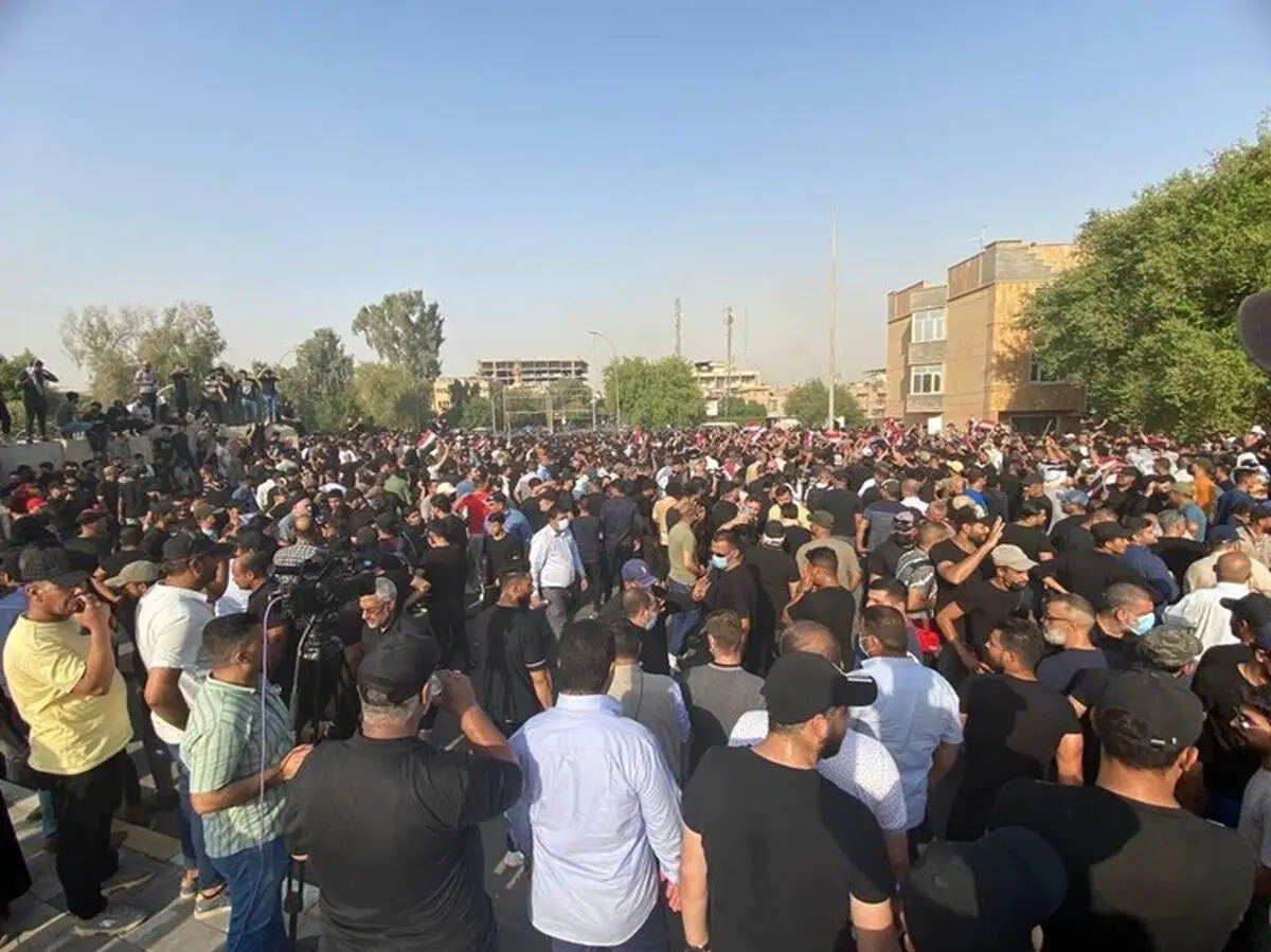 العراق: أنصار الإطار التنسیقی یحتشدون فی تظاهرة "الحفاظ على الدستور"